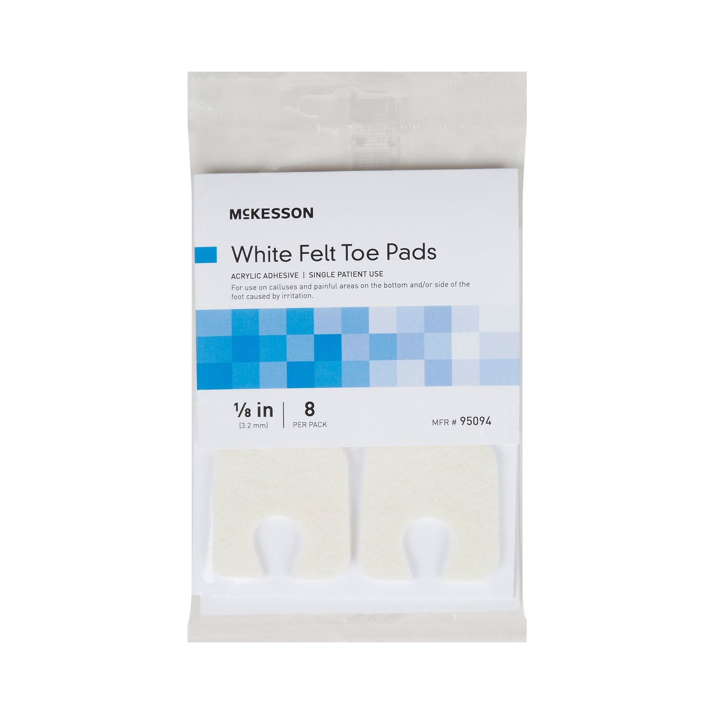 McKesson Pedi-Pads Callus Pad Size 105 Adhesive Foot (1066430_CS)