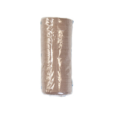 Dynarex® Elastic Bandage 4 Inch X 4-1/2 Yard Clip Detached Closure Tan NonSterile Standard Compression (885052_BX)