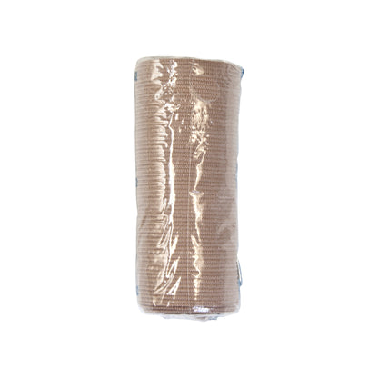 Dynarex® Elastic Bandage 4 Inch X 4-1/2 Yard Clip Detached Closure Tan NonSterile Standard Compression (885052_EA)