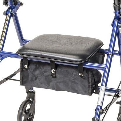drive™ 4 Wheel Rollator Blue Adjustable Height / Folding Steel Frame (1196512_EA)