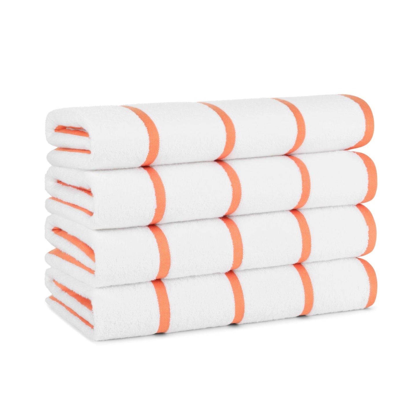 Hospeco® Las Rayas Beach Towel 30x60 Orange, 24/Case (HOSBT-HS3060-15OR-CS)