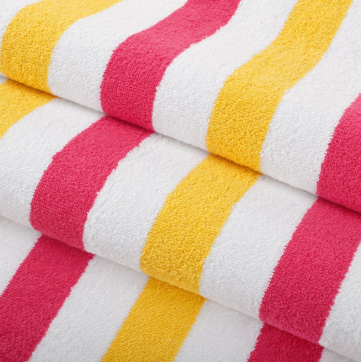 Hospeco® Cabo Cabana Beach Towel 30x70 Red/Yellow, 4/Pack (CABOCABANA-RD/YL)