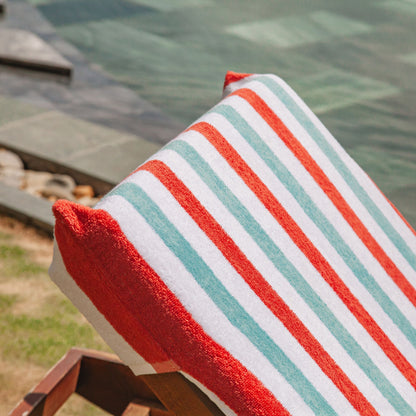 Hospeco® Cabo Cabana Chaise Cover 30x85 Red/Blue, 12/Case (HOSCC-CC-OR-BL-CS)