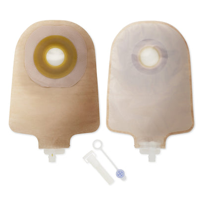 Premier™ Urostomy Pouch One-Piece System 9 Inch Length Flat, Pre-Cut 1-1/2 Inch Stoma Drainable (304038_BX)