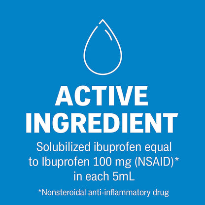 Advil® Children's Pain Relief 100 mg / 5 mL Strength Ibuprofen Oral Suspension (1230531_EA)