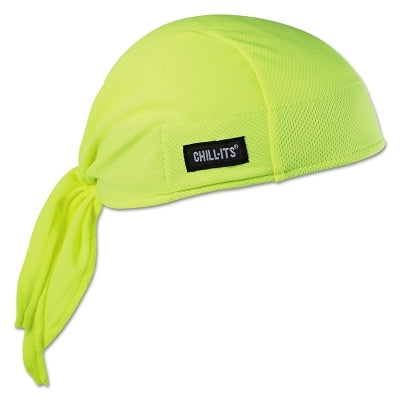 Ergodyne Chill-Its® 6615 High-Performance Bandanas, 6 in x 20 in, Lime (150-12476)