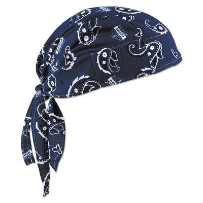 Ergodyne Chill-Its® 6615 High-Performance Bandanas, 6 in x 20 in, Navy Western (150-12480)