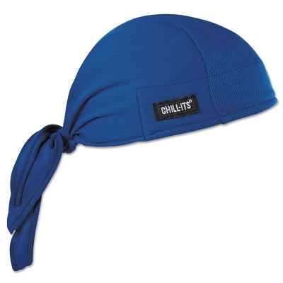Ergodyne Chill-Its® 6615 High-Performance Bandanas, 6 in x 20 in, Blue (150-12481)