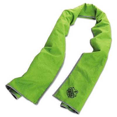Ergodyne Chill-Its 6602MF Evaporative Micro-Fiber Cooling Towels, Hi-Vis Lime/Gray (150-12669)