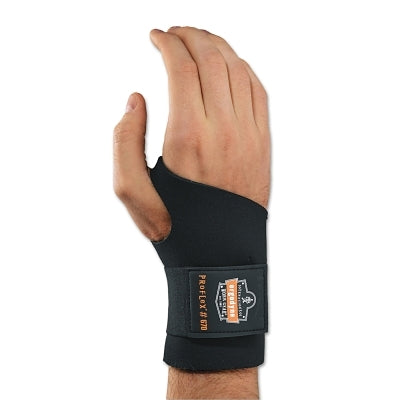 Ergodyne ProFlex® 670 Ambidextrous Single Strap Wrist Support, Small, Black (150-16612)