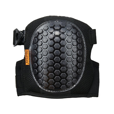 Ergodyne 367 Round Cap Lightweight Gel Knee Pads, Strap/Buckle, Black (150-18467)