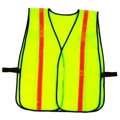 Ergodyne GloWear® Safety Vest, 8040HL, Non-Certified, 1 in Combined Performance Strip, Hook and Loop, One Size, Lime (150-20080)