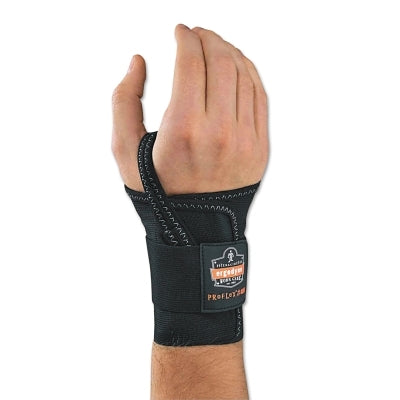 Ergodyne ProFlex 4000 Single Strap Wrist Support, X-Large, Fits Left-Hand, Black (150-70018)