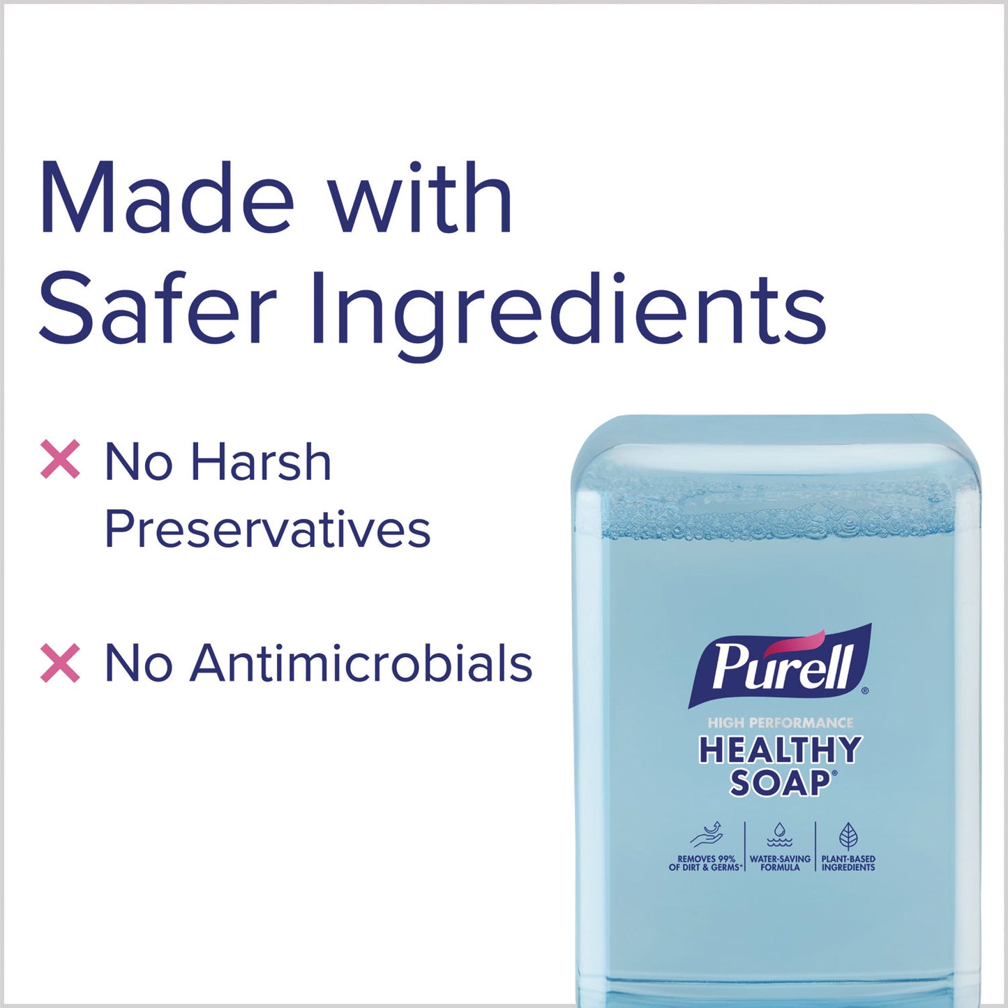 PURELL® HEALTHY SOAP with CLEAN RELEASE Technology Refill, For ES10 Dispensers, Mandarin Grapefruit Scent, 1,200 mL, 2/Carton (GOJ837102CT)