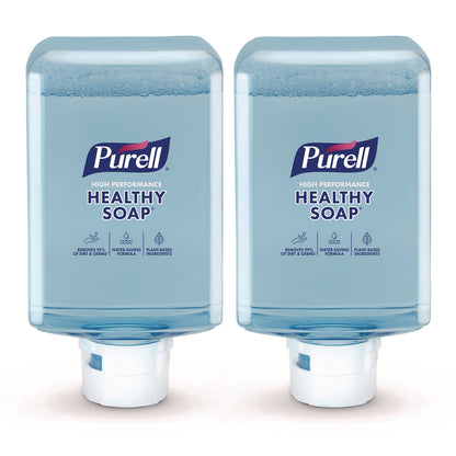 PURELL® HEALTHY SOAP with CLEAN RELEASE Technology Refill, For ES10 Dispensers, Mandarin Grapefruit Scent, 1,200 mL, 2/Carton (GOJ837102CT)
