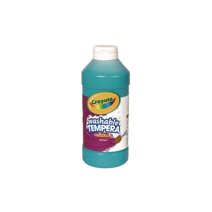 Crayola® Artista II Washable Tempera Paint, Turquoise, 16 oz. Bottle (CYO543155048)