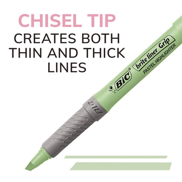 bic-brite-liner-grip-pocket-highlighter-assorted-ink-colors-chisel-tip-assorted-barrel-colors-6-set-6-sets-pack-bicgbld36east_2