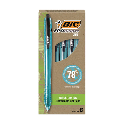 bic-r-ecolutions-gel-pen-retractable-medium-1-mm-black-ink-blue-barrel-12-pack-bicrgle11blk_1