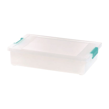 iris-latch-lid-storage-box-2-3-gal-14-x-11-x-3-5-clear-bin-seafoam-latches-irs301158_1