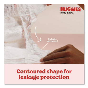 Huggies® Snug and Dry Diapers, Size 3, 16 lbs to 28 lbs, 168/Carton (KCM56456)