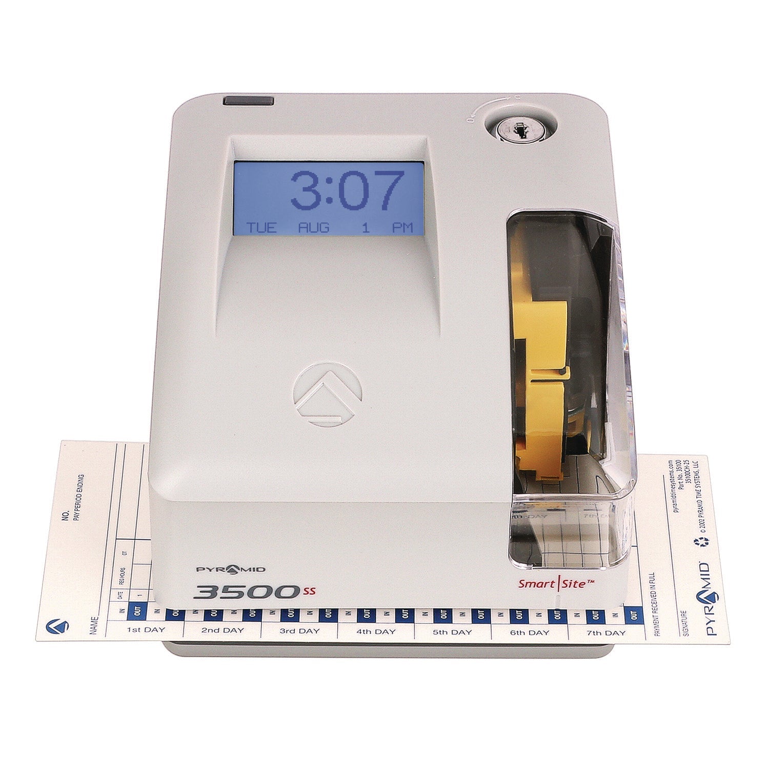 pyramid-technologies-3500-smart-site-punch-card-time-clock-system-dc-powered-operation-light-gray-pti3500ss_6
