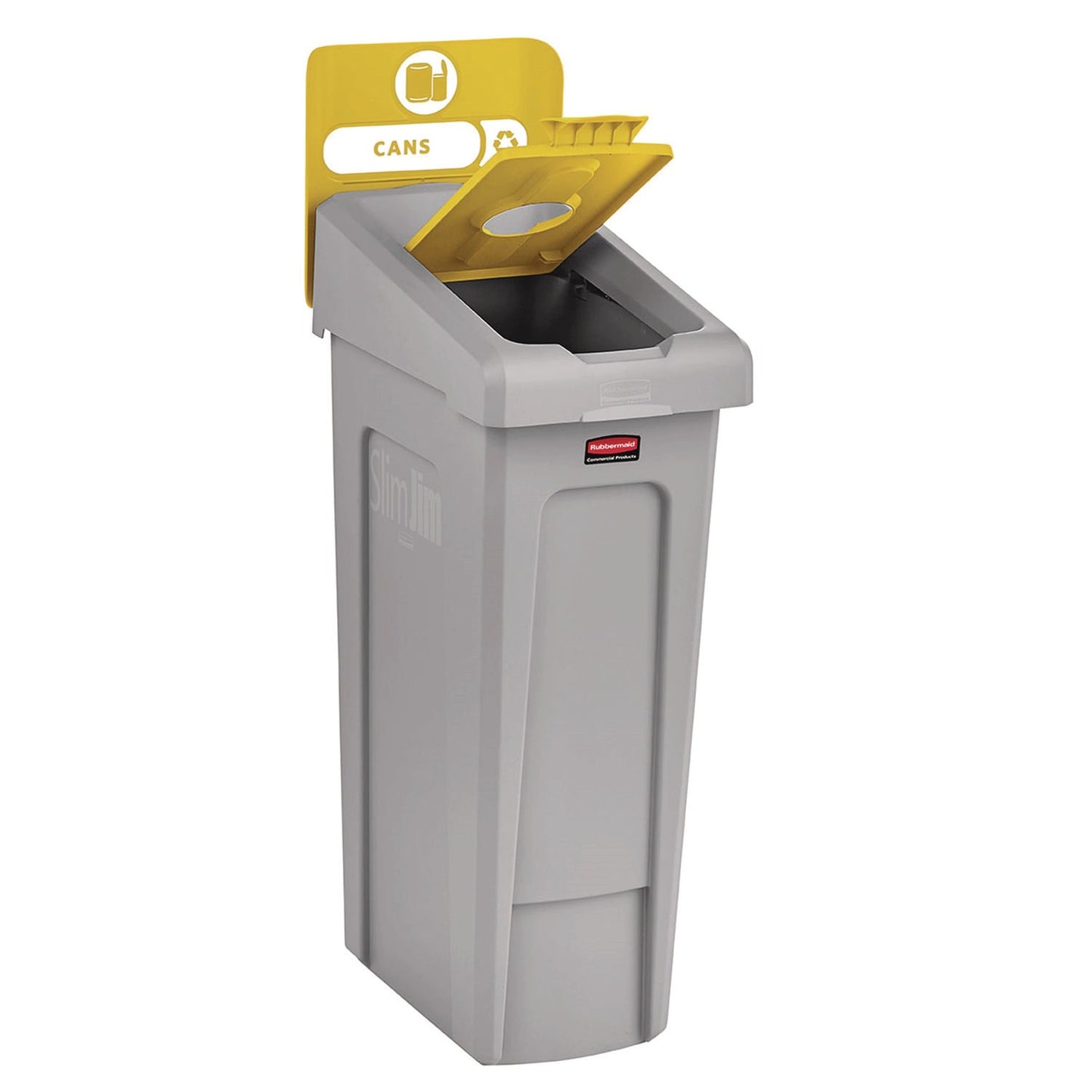 rubbermaid-commercial-slim-jim-recycling-station-kit-1-stream-bottles-and-cans-23-gal-plastic-yellow-gray-rcp2185052_3
