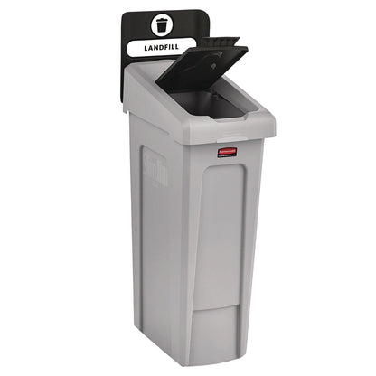 rubbermaid-r-commercial-slim-jim-recycling-station-kit-1-stream-landfill-23-gal-plastic-gray-black-rcp2185053_3