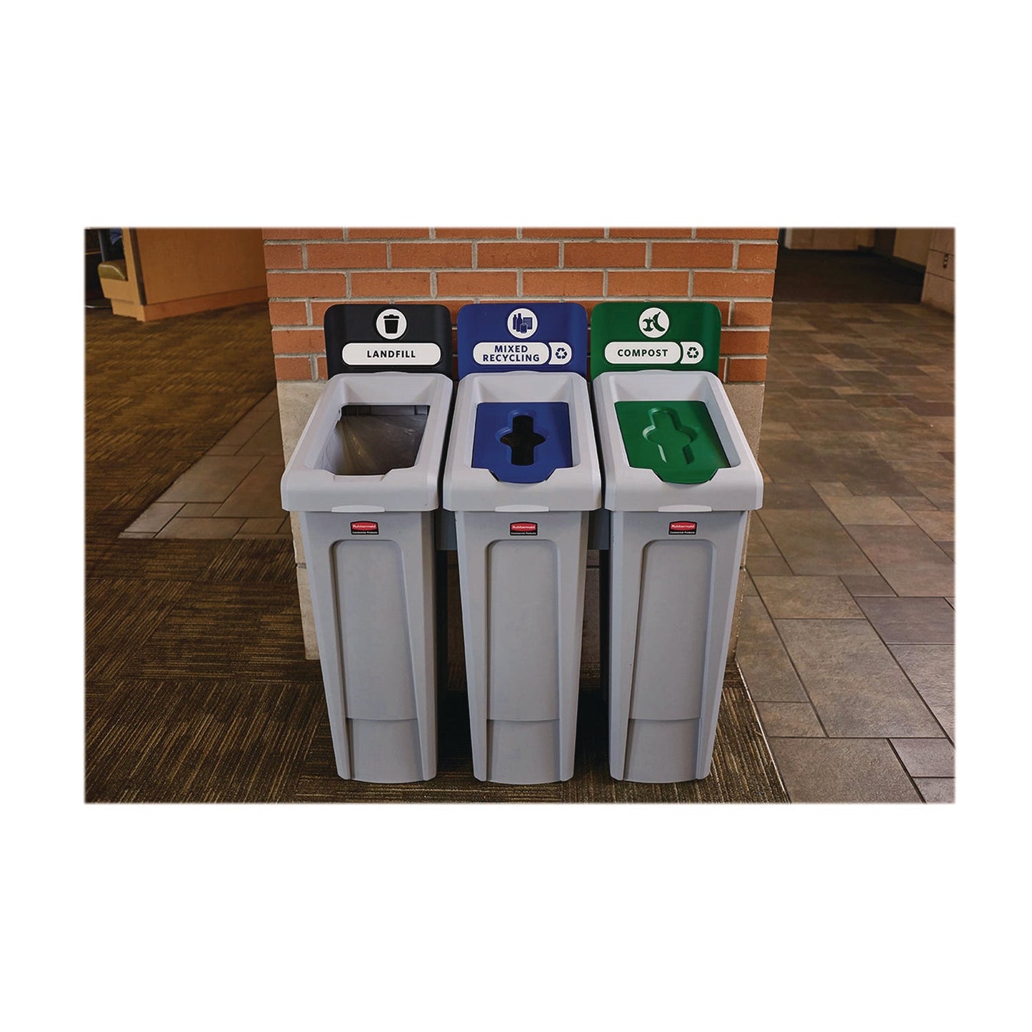 rubbermaid-r-commercial-slim-jim-recycling-station-kit-1-stream-landfill-23-gal-plastic-gray-black-rcp2185053_4