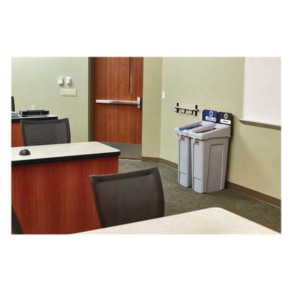 rubbermaid-commercial-slim-jim-recycling-station-kit-1-stream-mixed-recycling-23-gal-plastic-gray-blue-rcp2185055_5