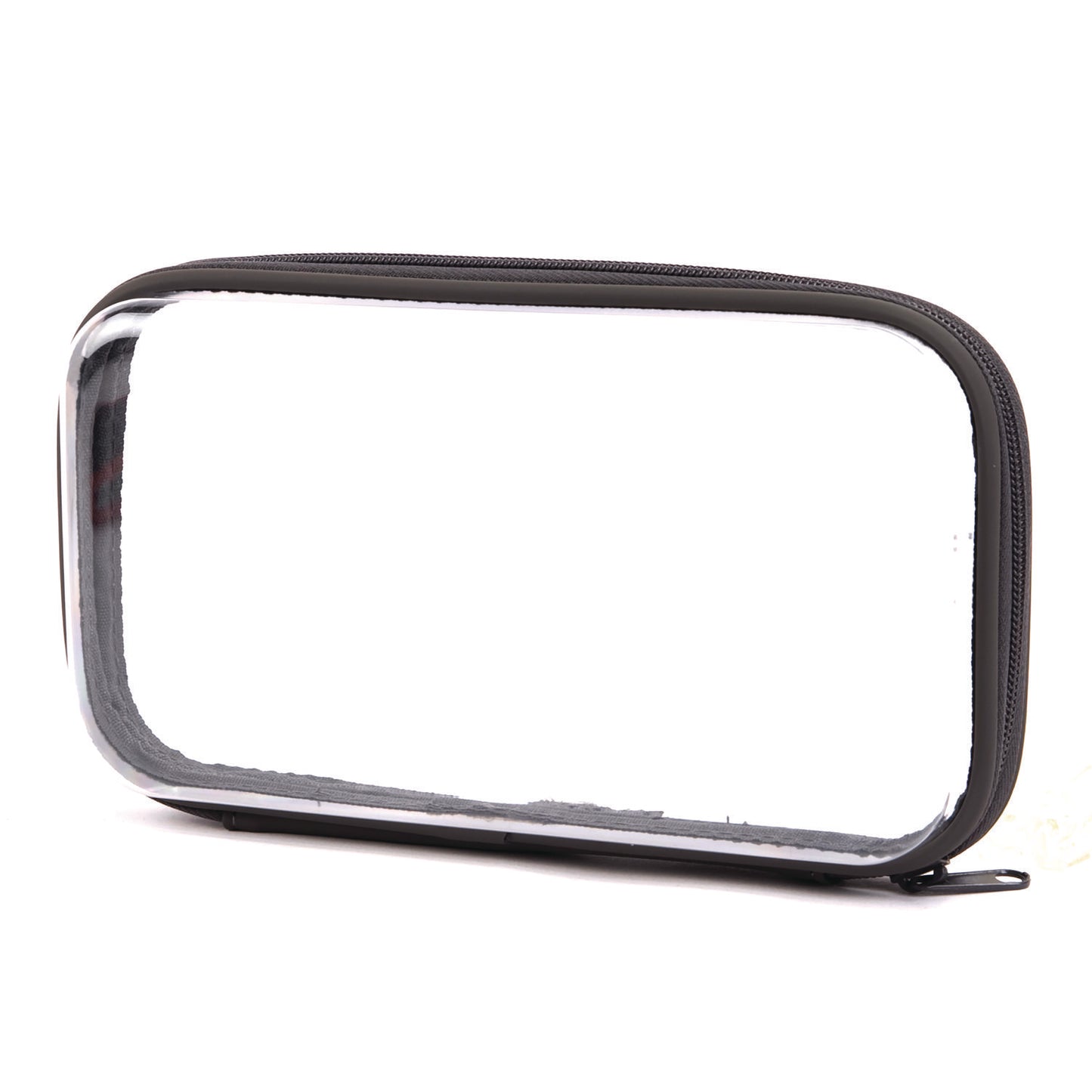 Pep Rally Pencil Pouch, 9.25" x 2.17" x 5.12", Clear/Black (RLY61748)
