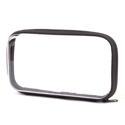Pep Rally Pencil Pouch, 9.25" x 2.17" x 5.12", Clear/Black (RLY61748)