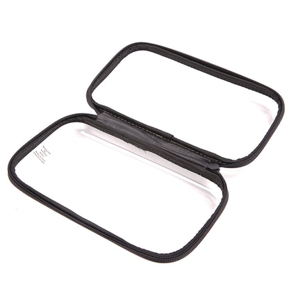 Pep Rally Pencil Pouch, 9.25" x 2.17" x 5.12", Clear/Black (RLY61748)