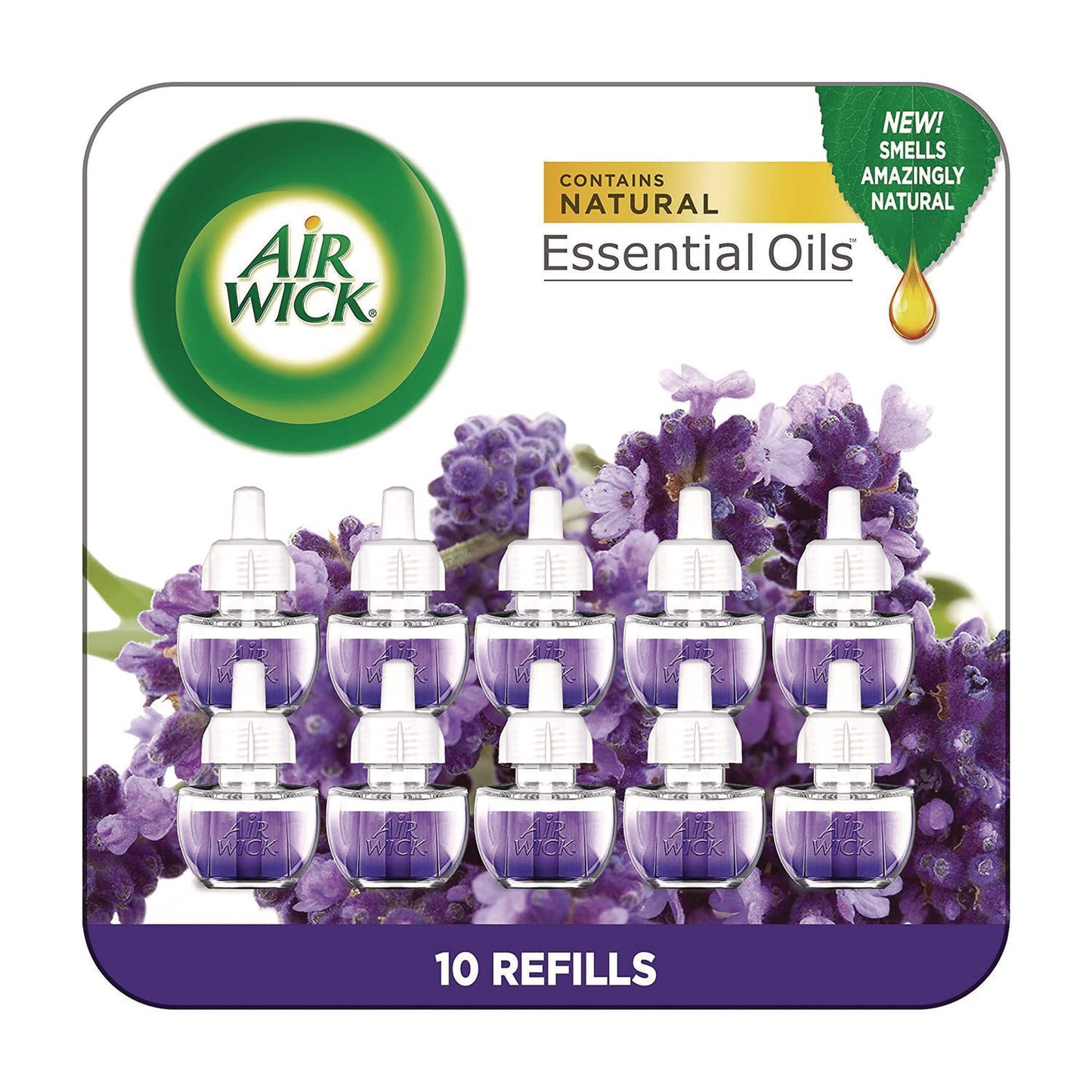 Air Wick® Scented Oil Refill, Lavender and Chamomile, 0.67 oz, 10/Pack (RAC01919CT)