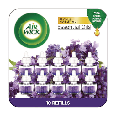 Air Wick® Scented Oil Refill, Lavender and Chamomile, 0.67 oz, 10/Pack (RAC01919CT)