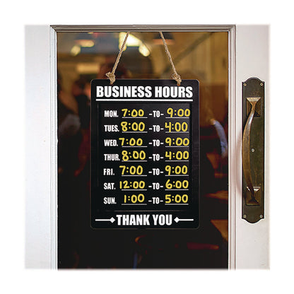 excello-global-products-business-hours-indoor-outdoor-hanging-chalkboard-10-x-0-38-x-20-75-black-white-exoegphd0311as_4