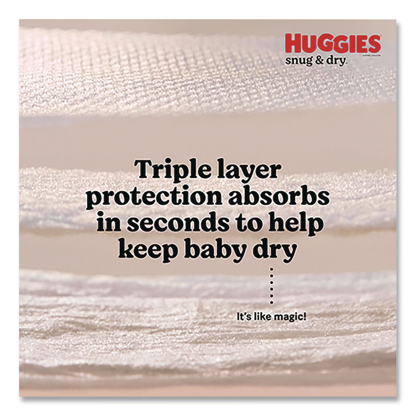 Huggies® Snug and Dry Diapers, Size 3, 16 lbs to 28 lbs, 168/Carton (KCM56456)