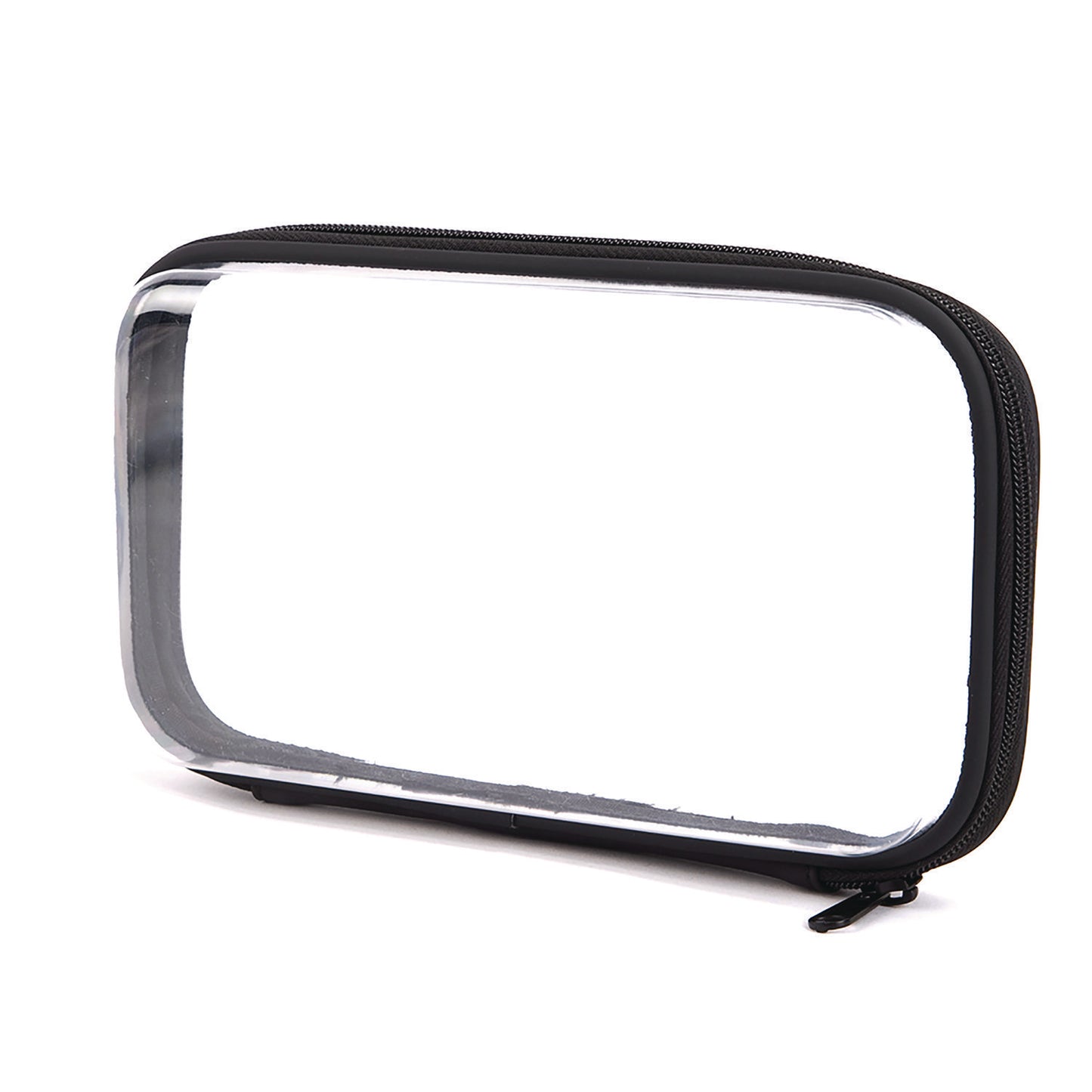 Pep Rally Pencil Pouch, 9.25" x 2.17" x 5.12", Clear/Black (RLY61748)