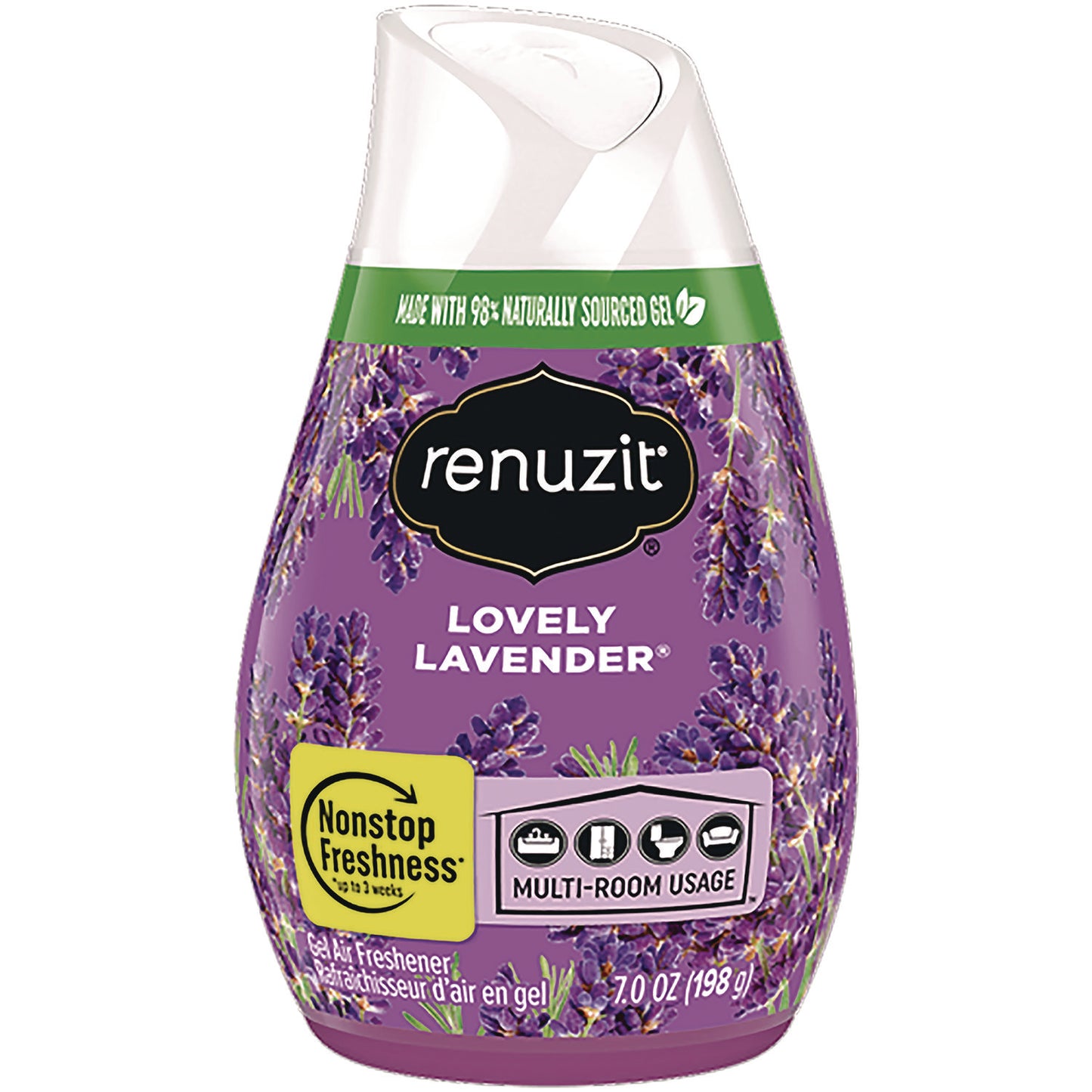 Renuzit® Adjustables Air Freshener, Lovely Lavender, 7 oz Cone (AMY43133)