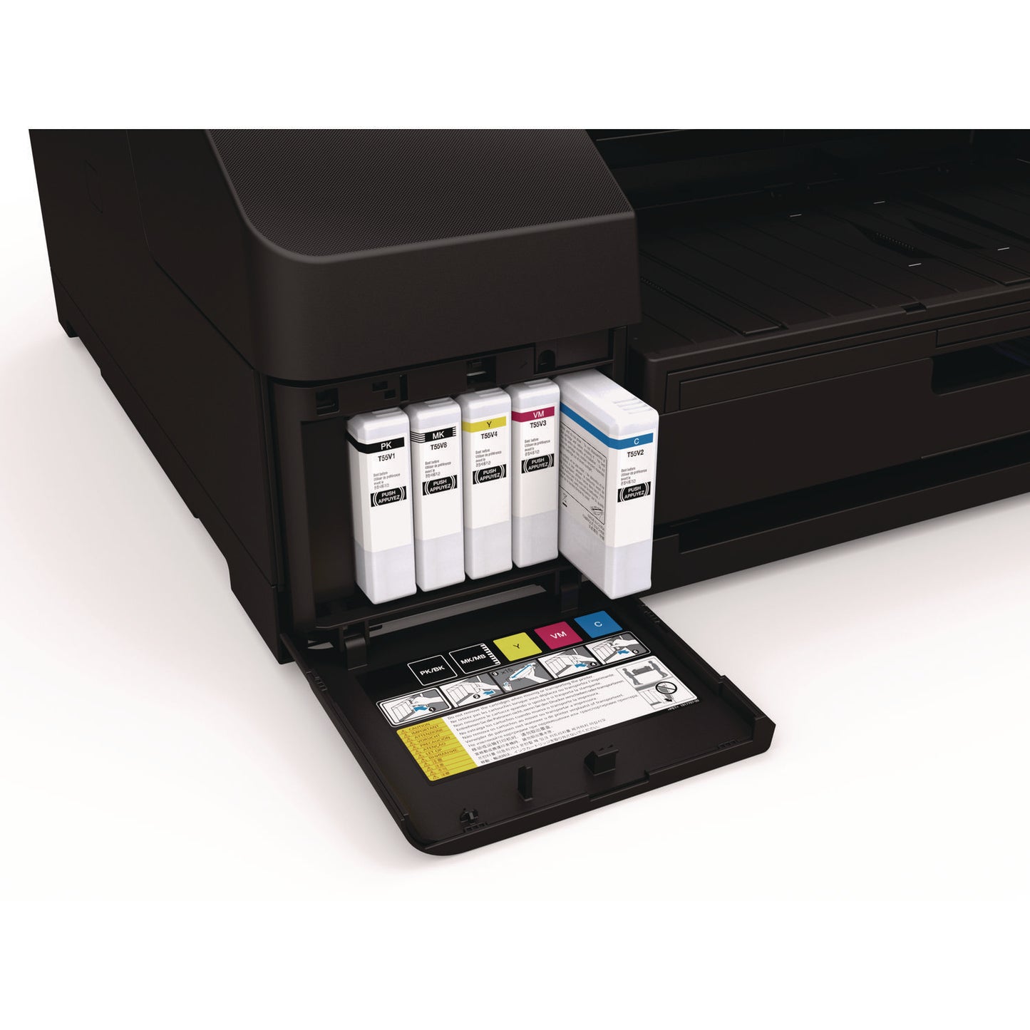 Epson® T55V200 (T55V) UltraChrome PRO10 Ink, 200 mL, Cyan (EPST55V200)