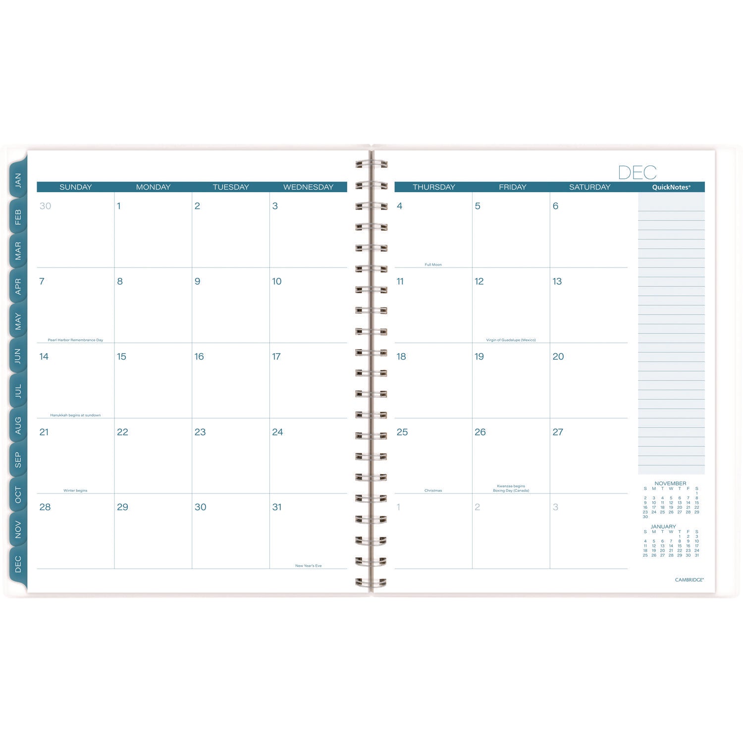 cambridge-glacier-weekly-monthly-planner-glacier-artwork-11-x-9-25-blue-gray-silver-cover-12-month-jan-to-dec-2025-aag1727905_6