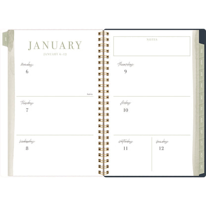 cambridge-leah-bisch-weekly-monthly-floral-planner-floral-artwork-8-5-x-6-38-blue-white-gold-cover-12-month-jan-to-dec-2025-aaglb34200_3