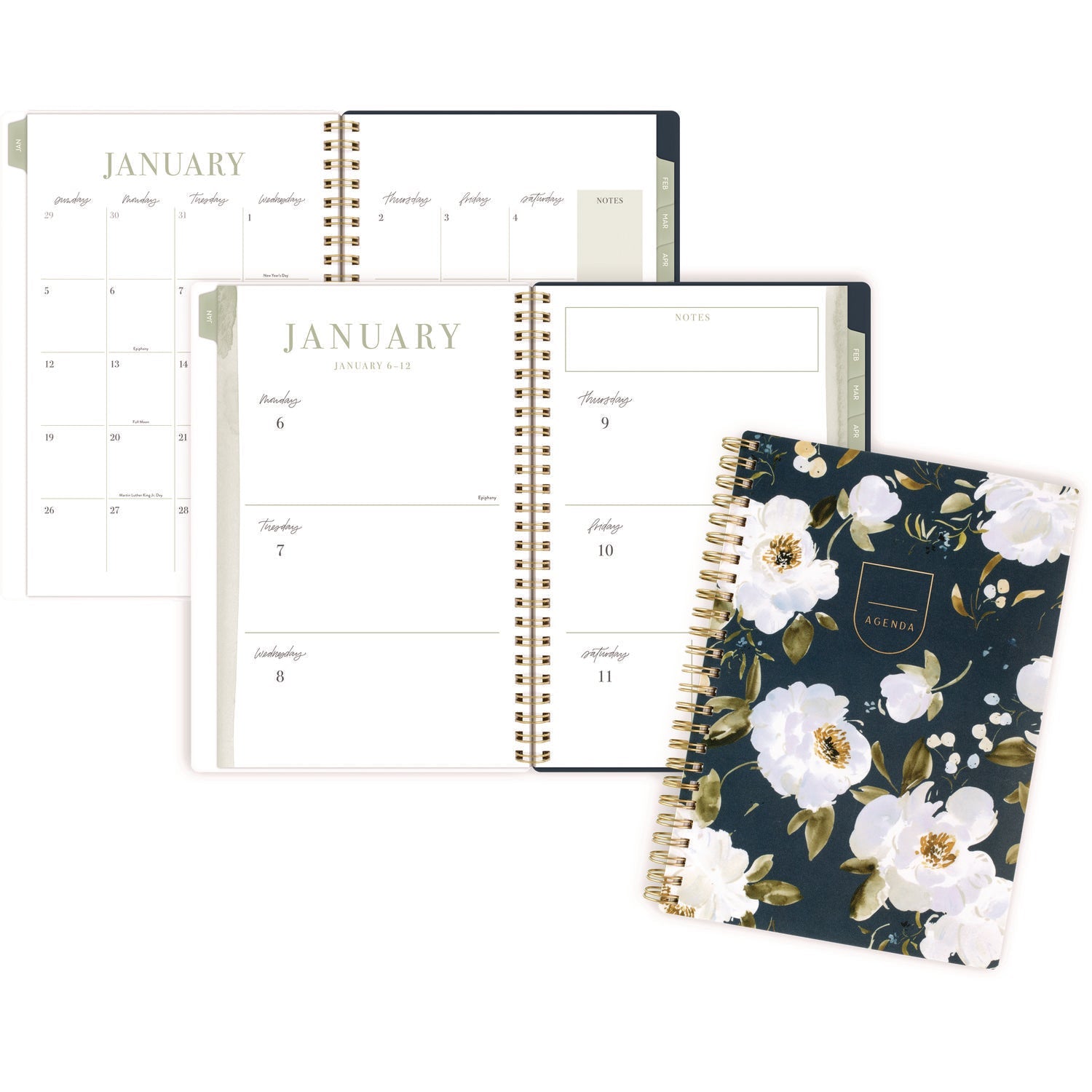 cambridge-leah-bisch-weekly-monthly-floral-planner-floral-artwork-8-5-x-6-38-blue-white-gold-cover-12-month-jan-to-dec-2025-aaglb34200_4