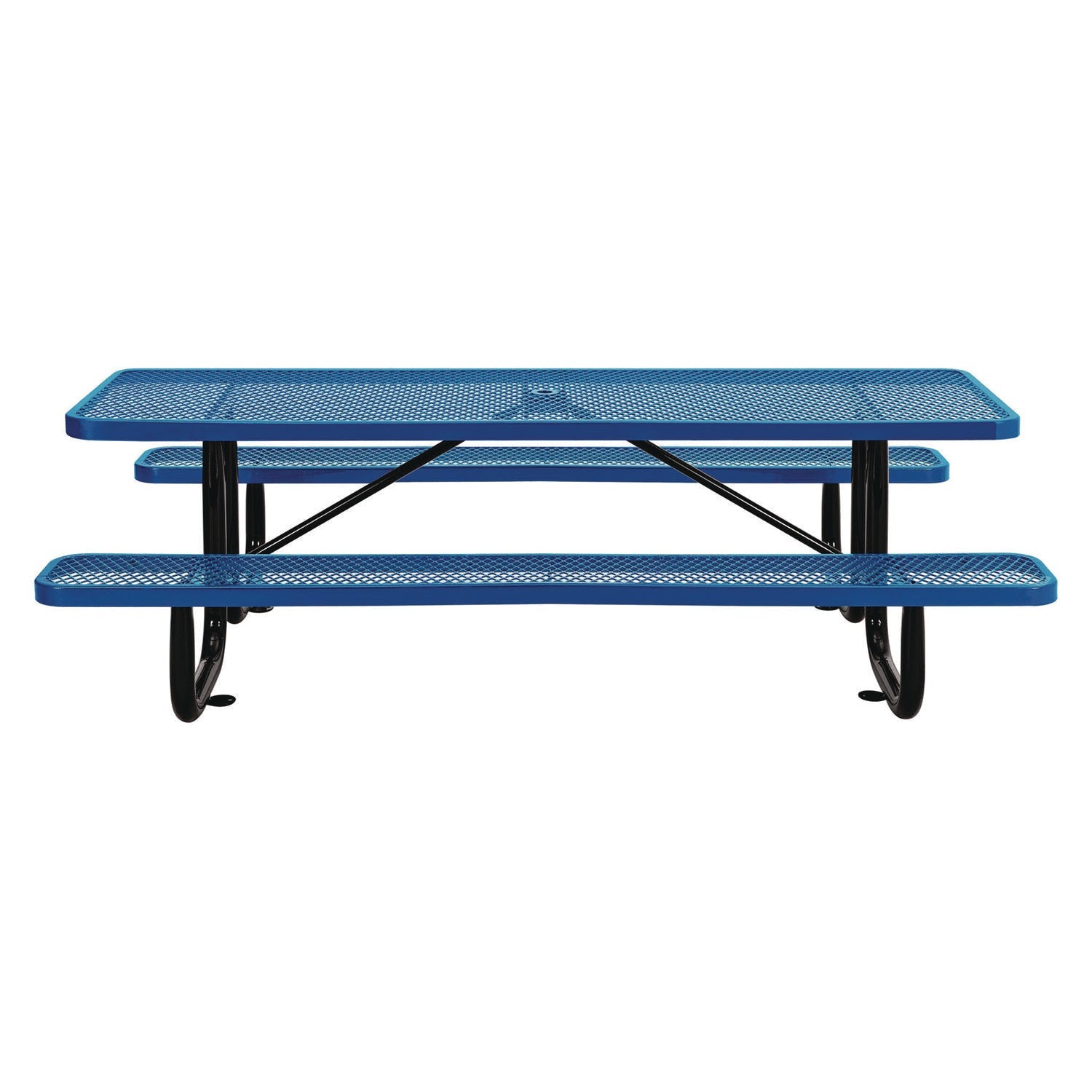 global-industrial-expanded-steel-picnic-table-rectangular-96-x-62-x-29-5-blue-top-blue-base-legs-gbe277153bl_2