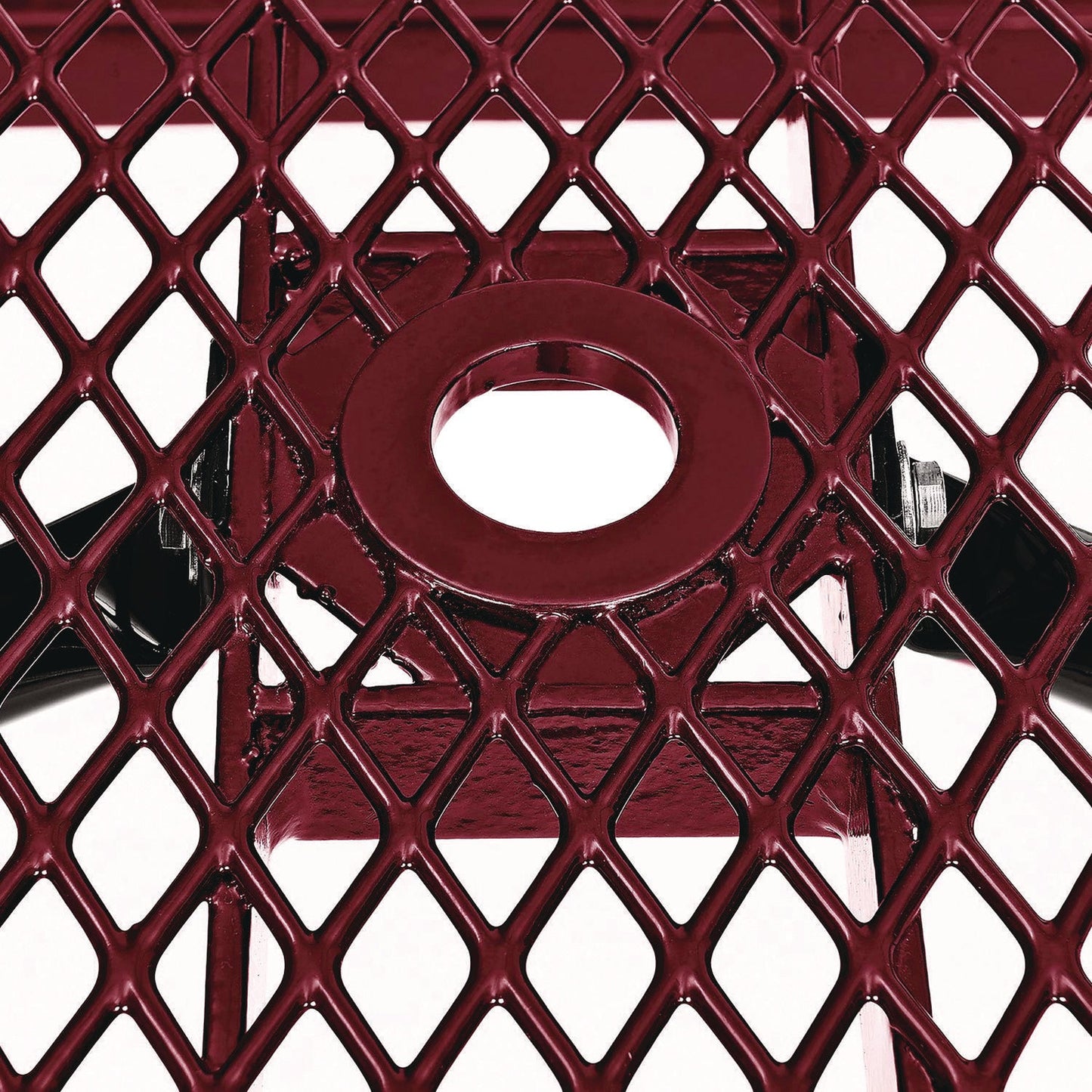 global-industrial-expanded-steel-picnic-table-rectangular-96-x-62-x-29-5-red-top-red-base-legs-gbe277153rd_4