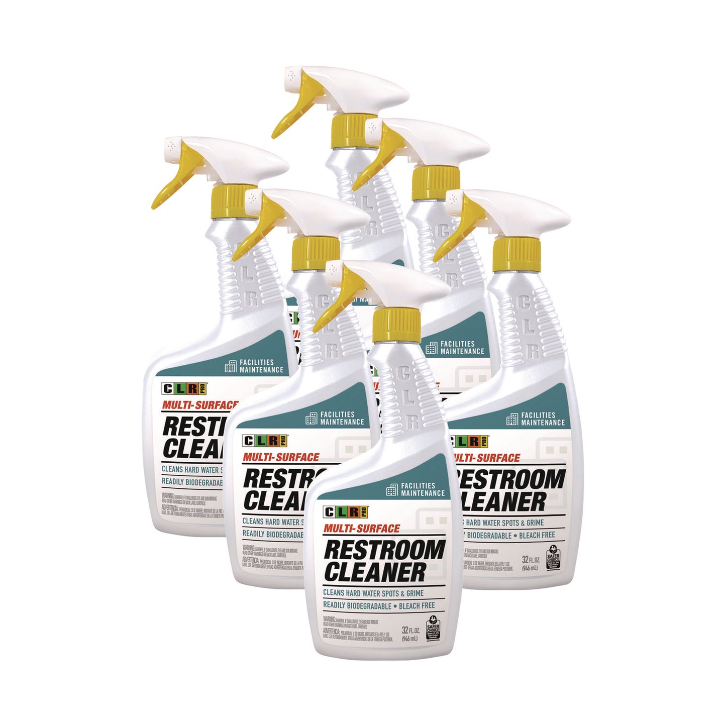 CLR PRO® Restroom Cleaner, 32 oz Pump Spray, 6/Carton (JELFMRC326PRO)