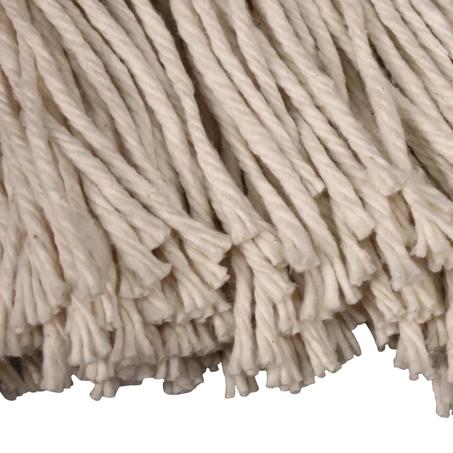 Impact® Layflat Regular Screw-Type Mop Head, Cotton, 24 oz, 1" Headband, White (IMP12124)