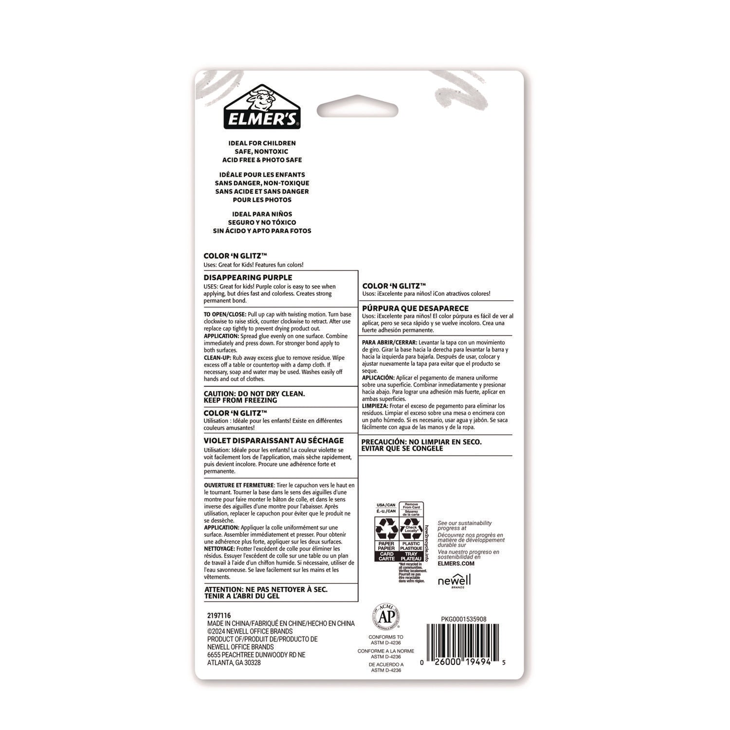 elmers-glitter-glue-sticks-applies-assorted-colors-0-21-oz-dries-clear-glitter-12-pack-epi2197116_2