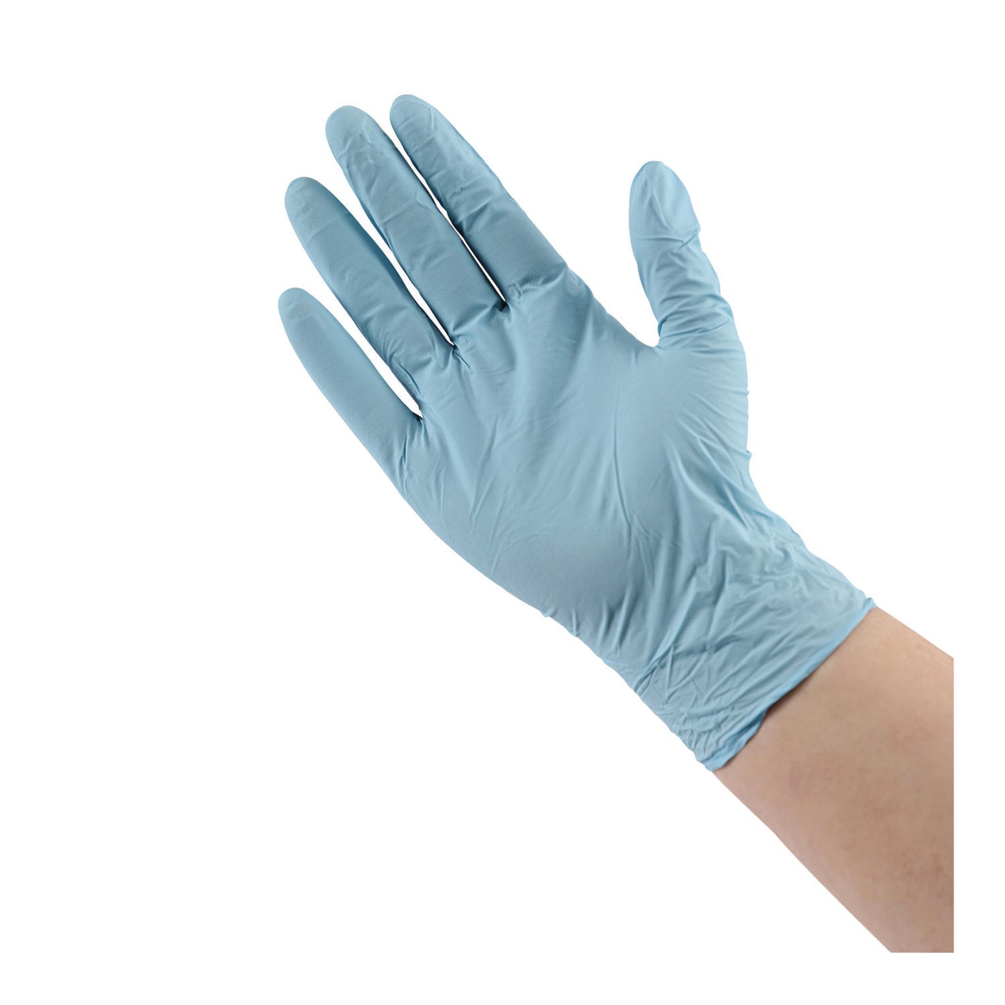 Boardwalk® Disposable Examination Nitrile Gloves, Powder-Free, X-Small, 5 mil Thick, 9.5" Long, Blue, 100/Box (BWK382XSBXA)