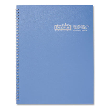 House of Doolittle™ Recycled Academic Year Illustrated Monthly Planner, 10 x 7, Light Blue Cover, 12-Month (July to June): 2025 to 2026 (HOD239508)