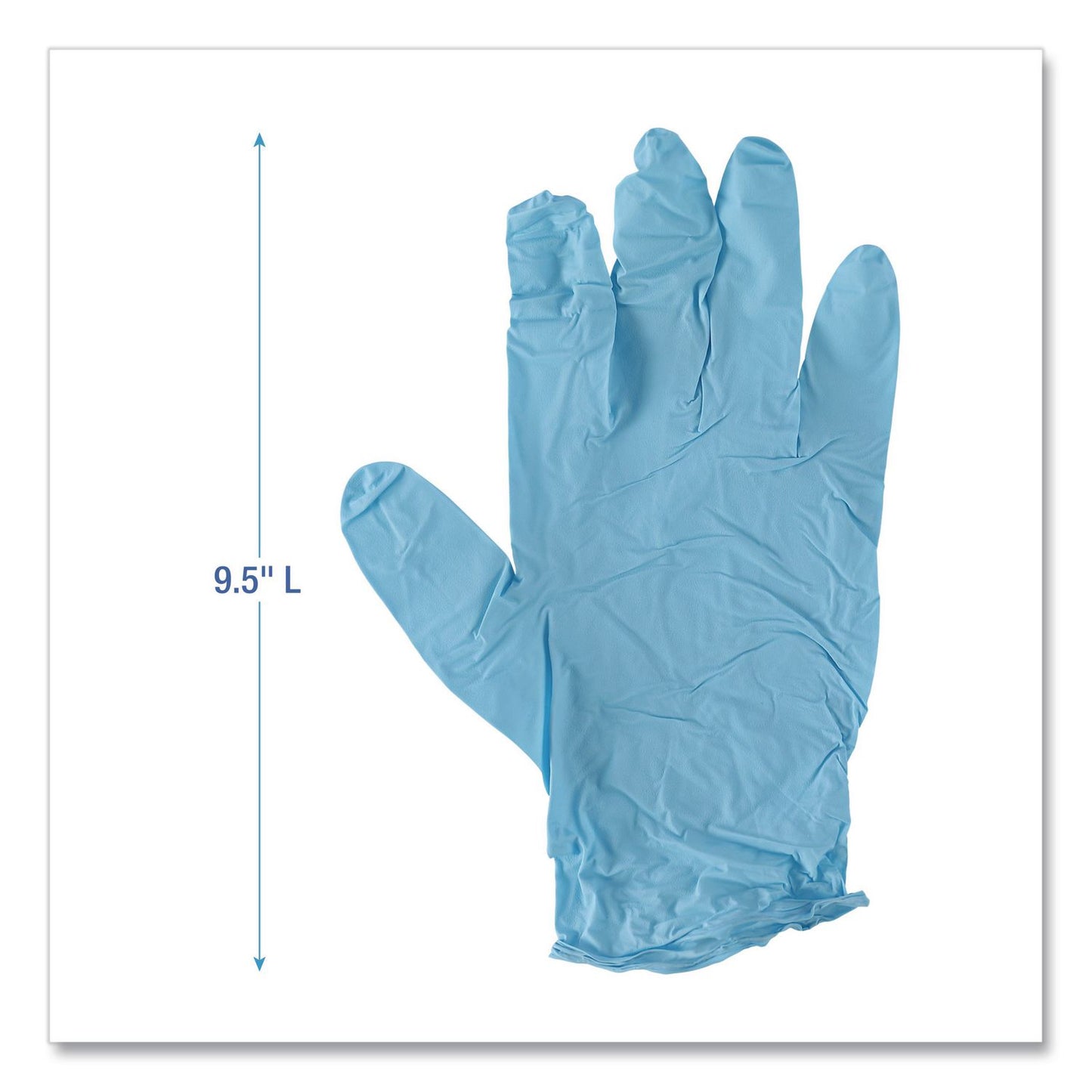Boardwalk® Disposable Examination Nitrile Gloves, Powder-Free, XX-Large, 5 mil Thick, 9.5" Long, Blue, 100/Box (BWK382XXLBXA)